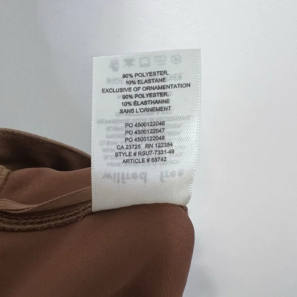 Aritzia Wilfred Free Leah Faux Suede Mini Skirt Size 0 Camel Brown Cognac